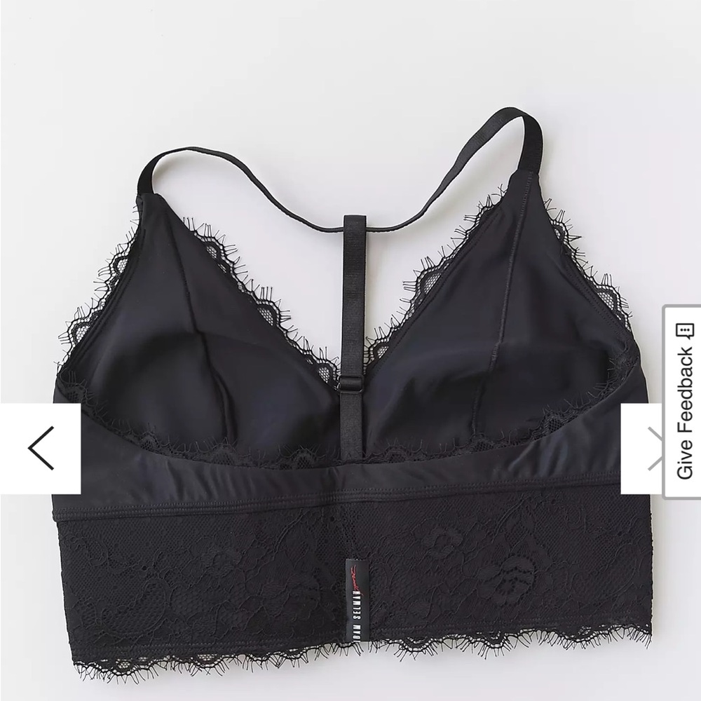 Adam Selman Sport Lace Trim Triangle Sports Bra, XXS, New